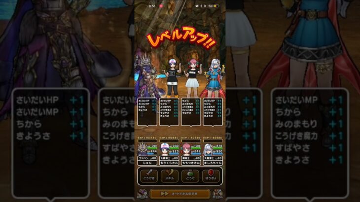 #276【ドラクエウォーク】ウォーク始めて188日目で最初の特級職がレベル60まで上がりました😊