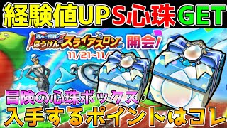 【ドラクエウォーク】経験値UP心珠GET！！冒険の心珠ボックス入手するポイントはコレ！！