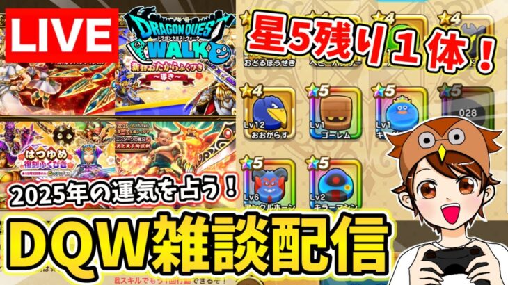 【ドラクエウォーク】新年一発目のDQW！ガチャぶっ放して運勢を占います！！【DQW】