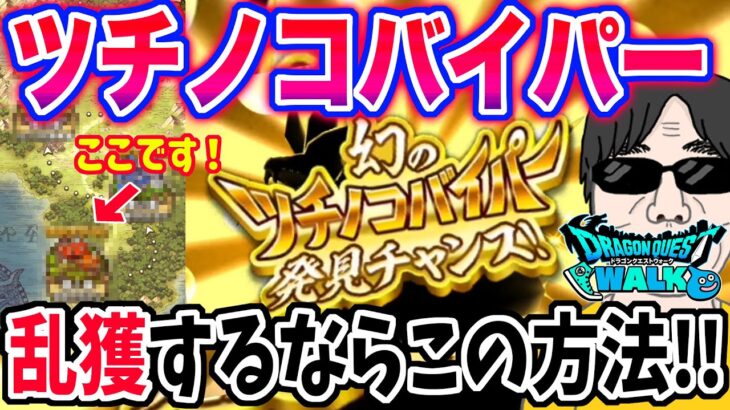 【ドラクエウォーク】期間限定物は最高効率で!ツチノコバイパーのこころを効率よく参画する方法!!